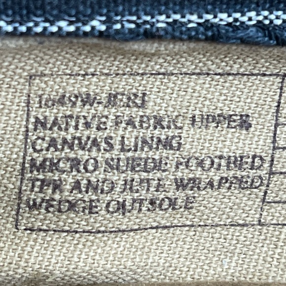 Bear Paw Espadrille style shoes colorful native print Womens size 7 - Picture 8 of 10